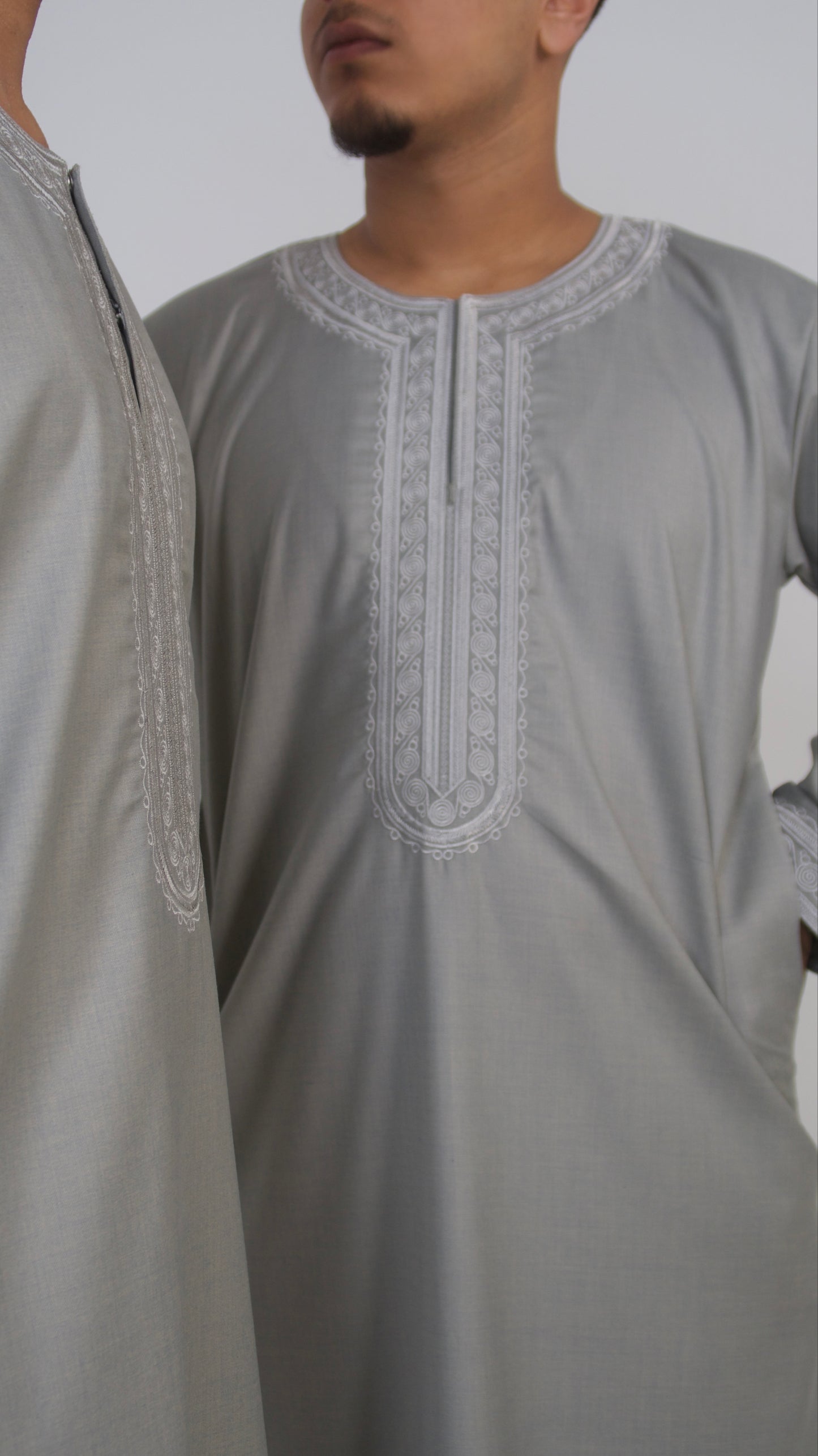 Steel Mist - Premium Morrocan Thobe