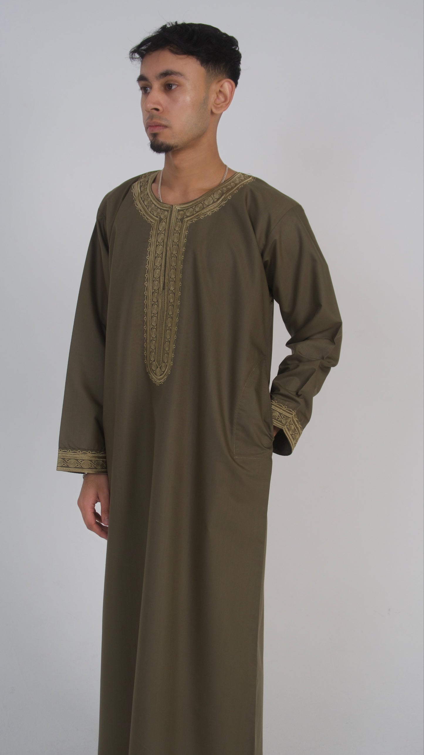 Emperor Olive - Premium Morrocan Thobe