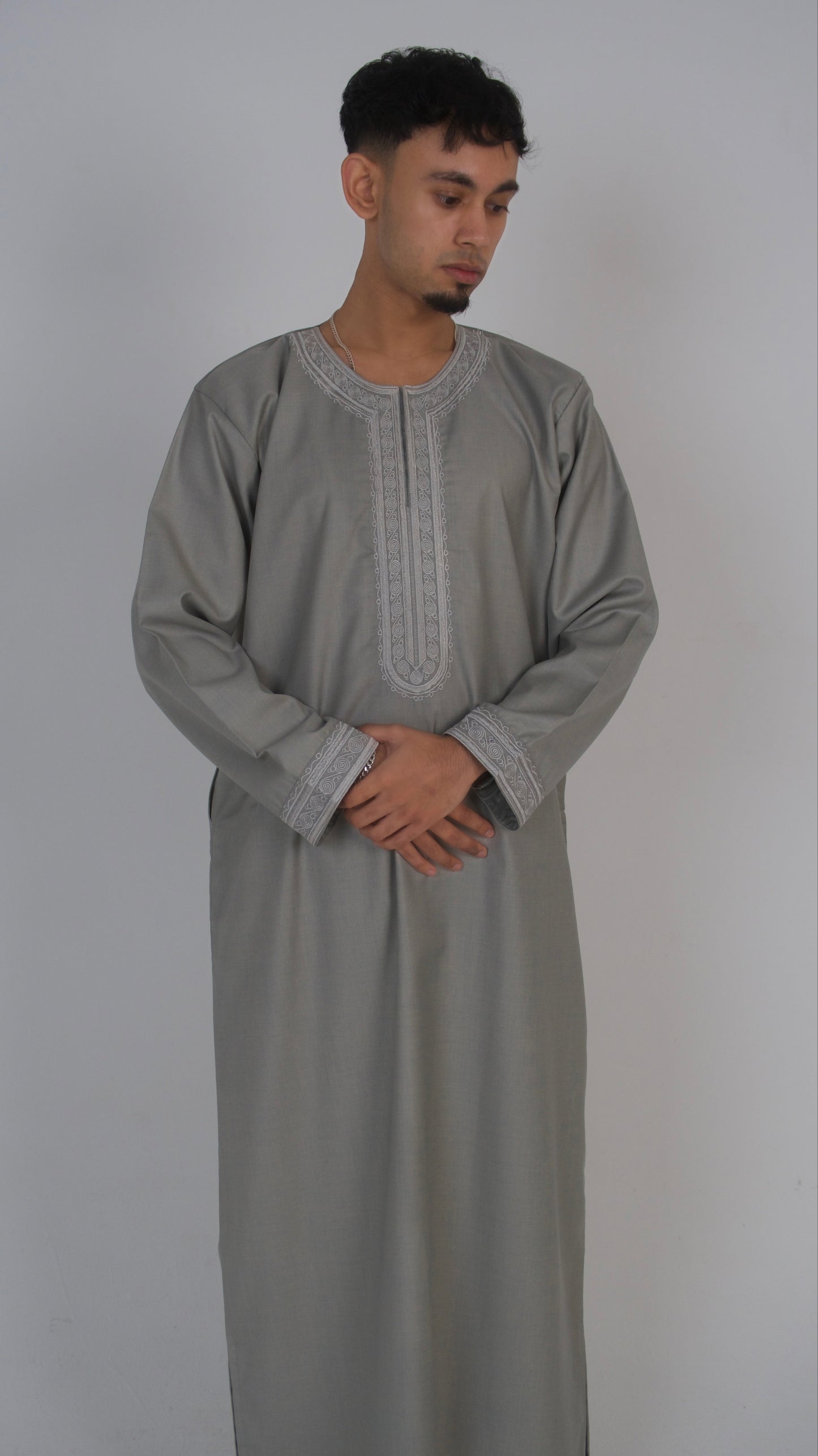 Steel Mist - Premium Morrocan Thobe