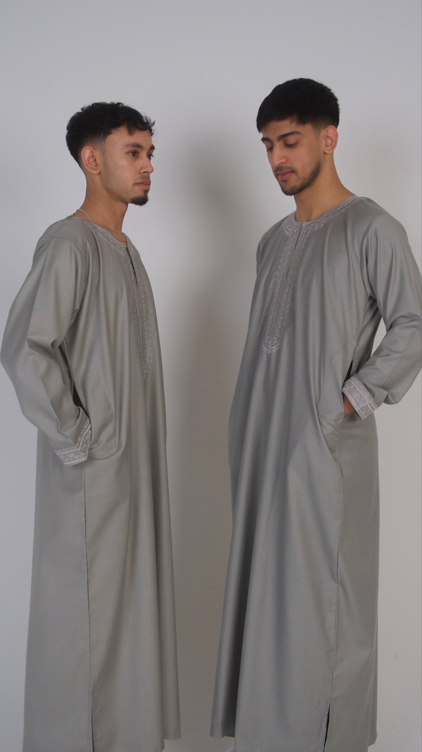 Steel Mist - Premium Morrocan Thobe