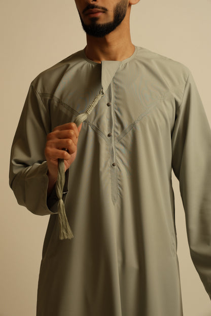 Muted Sage - Royal Zibda Emirati Thobe