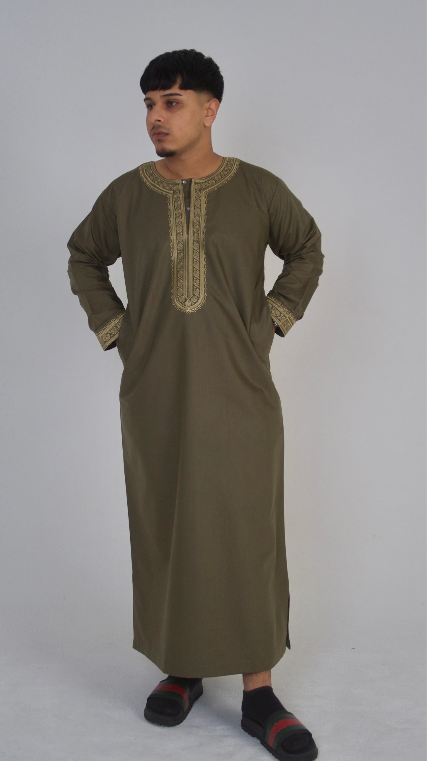 Emperor Olive - Premium Morrocan Thobe