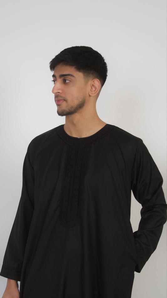 Noir Royale - Premium Morrocan Thobe