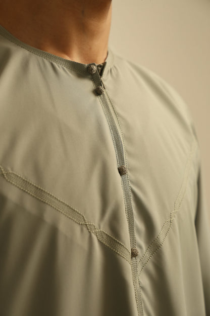 Muted Sage - Royal Zibda Emirati Thobe