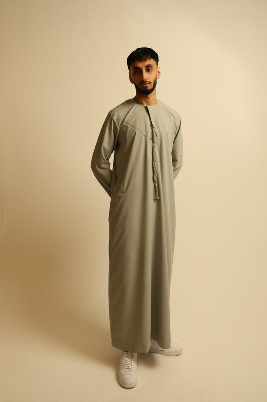 Muted Sage - Royal Zibda Emirati Thobe