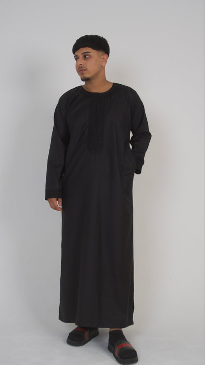 Noir Royale - Premium Morrocan Thobe